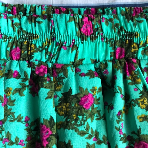 BOGO Teal/turquoise/mint floral skater skirt - Picture 3 of 3